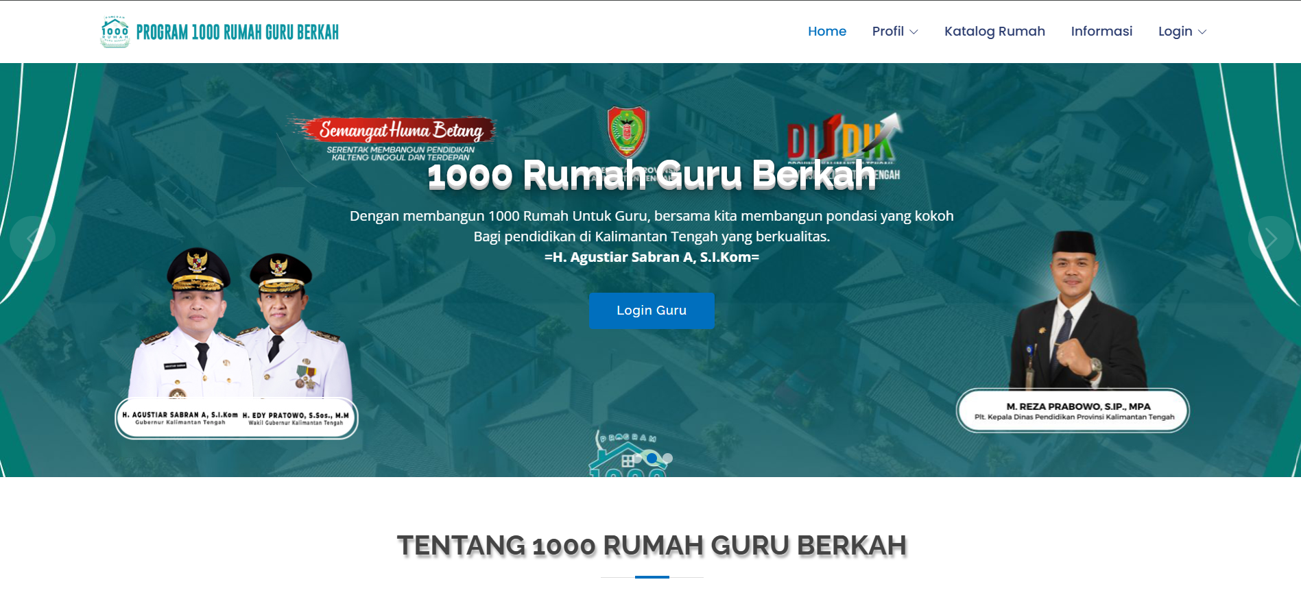 Website 1000 Rumah Guru Berkah